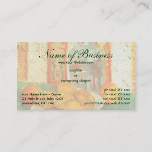 Decanter and Lemons on Plate; Vincent van Gogh Business Card