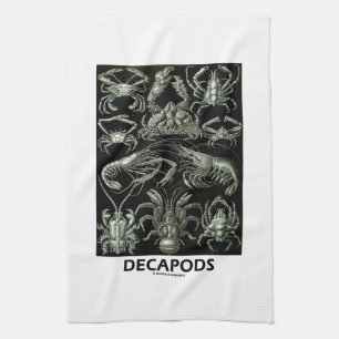 Decapods Ernest Haeckel Artforms Of Nature Kitchen Towel