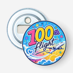 Décapsuleur 100ème vol avion coloré voyage souvenir