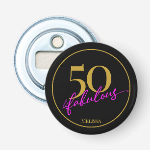 Décapsuleur 50 et fabuleux 50e anniversaire fête Noir et Or
