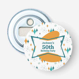Décapsuleur 50e anniversaire fête Retro Mid Century N'importe