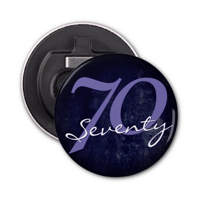 Décapsuleur 70e | Anniversaire / Anniversaire blanc pourpre (Devant)