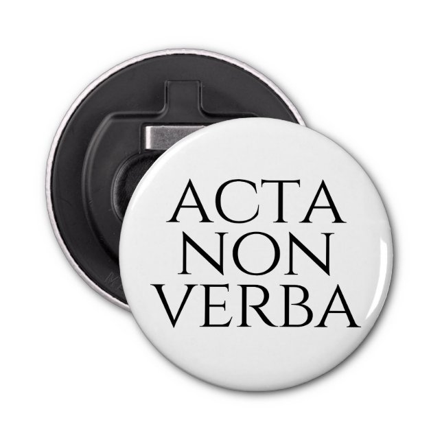 Décapsuleur Acta Non Verba (Devant)