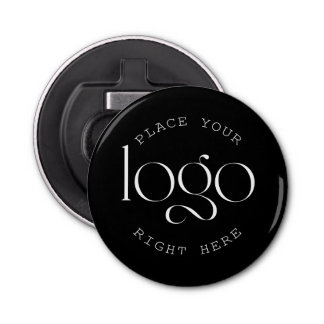 Décapsuleur Add Your Own Custom Business Logo Modern Black