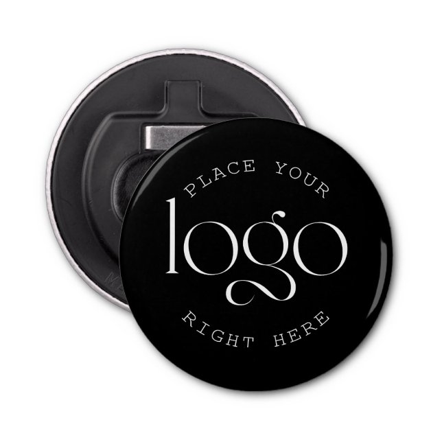 Décapsuleur Add Your Own Custom Business Logo Modern Black (Devant)