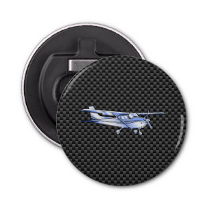 Décapsuleur Aéronef Chrome Comme Cessna Black Carbon Fibres
