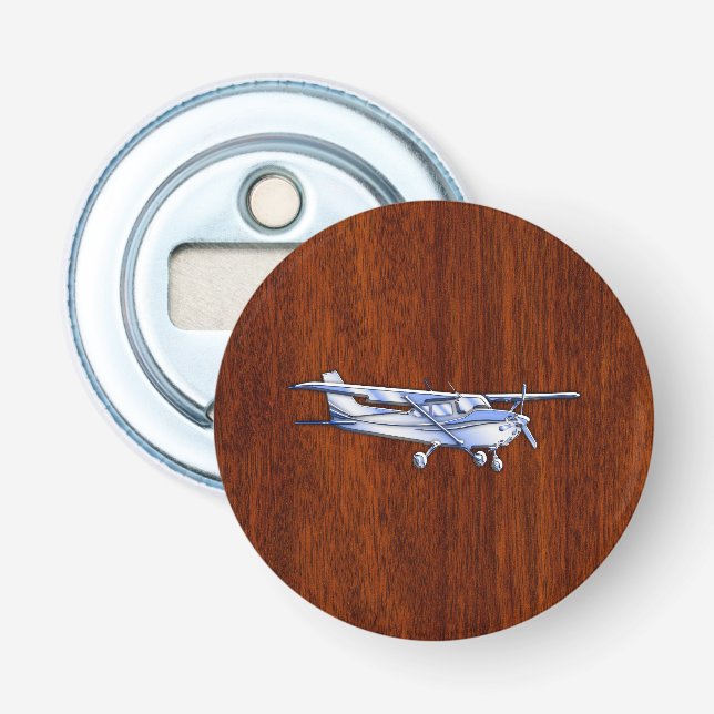 Décapsuleur Aéronef Classique Chrome Cessna Flying Mahogany (Devant)