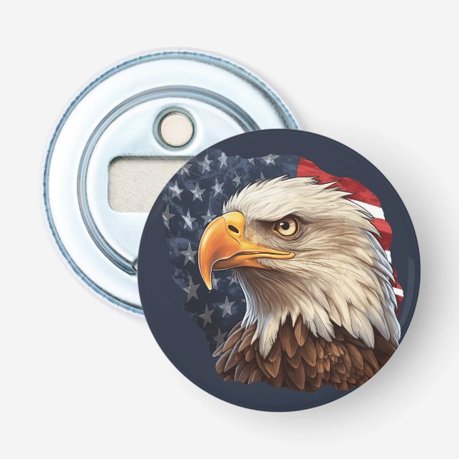 Décapsuleur Aigle à drapeau américain (Devant)