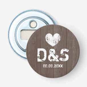 Décapsuleur Aimant en bois brun chic minable d'ouvreur de
