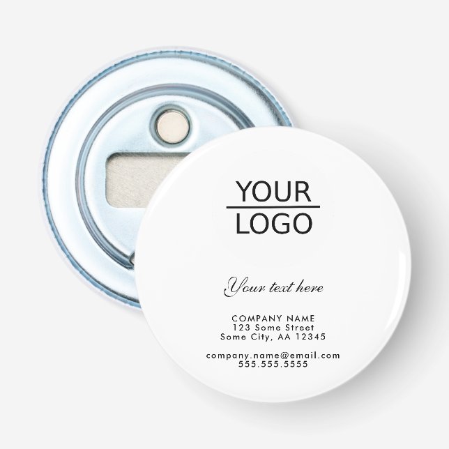 Décapsuleur Ajouter votre logo avec promotion de texte personn (Devant)