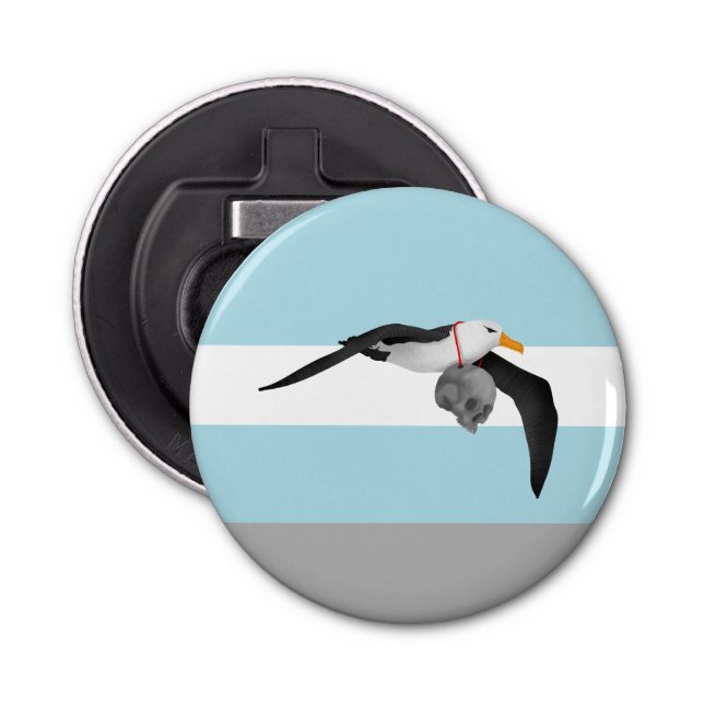 Décapsuleur Albatros volants avec le crâne humain (Devant)