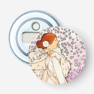 Décapsuleur Alphonse Mucha La Dame 1896 Art Nouveau Vintage