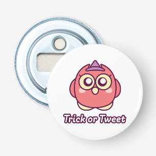 Décapsuleur Amateur d'oiseaux Halloween Chouette Sorcière Mign