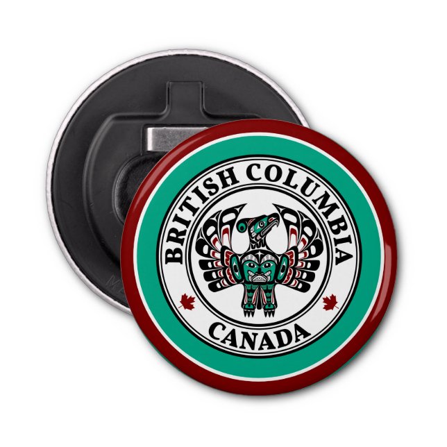 Décapsuleur Amérindien Noir Haida Art Thunderbird (Devant)