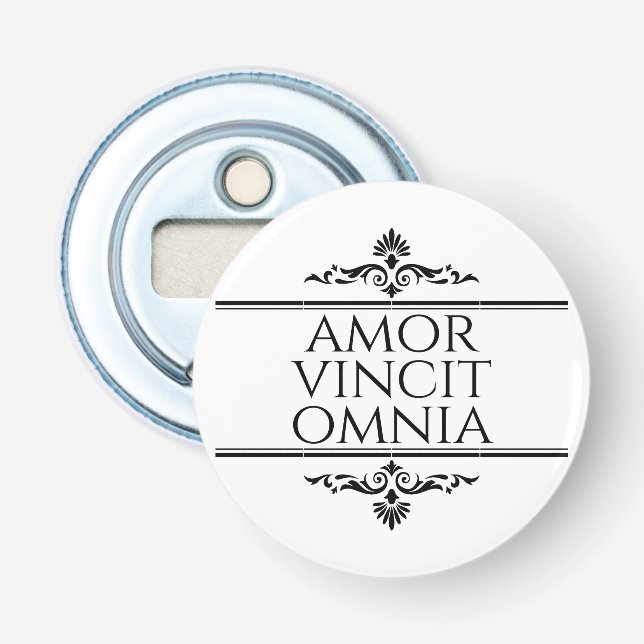 Décapsuleur Amor Vincit Omnia - L'Amour Conquiert Tous (Devant)