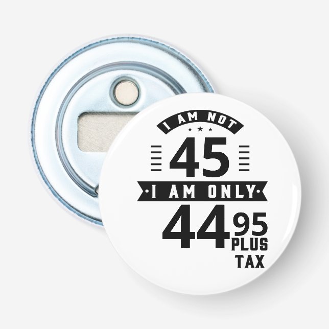 Décapsuleur Amusant Personnalisable Plus Bouton De Taxe Boutei (Devant)