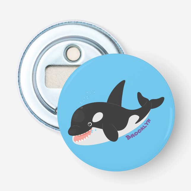 Décapsuleur Amusante baleine orque mignonne dessin animé (Devant)