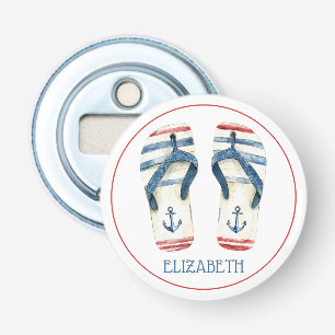 Décapsuleur Ancres nautiques et rayures Flip Fops