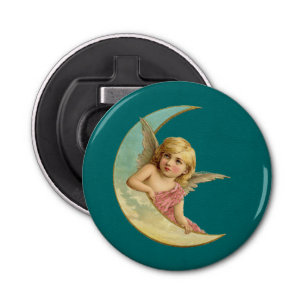 Décapsuleur Angel dans une image vintage lune croissant