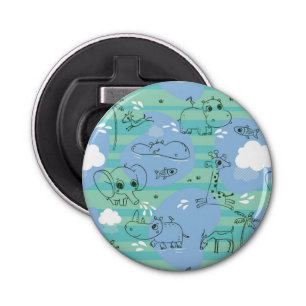 Décapsuleur Animaux mignons jouant avec de l'eau 3