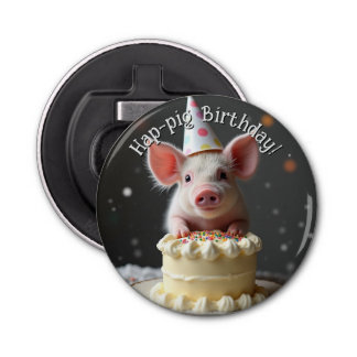 Décapsuleur Anniversaire du cochon de Hap