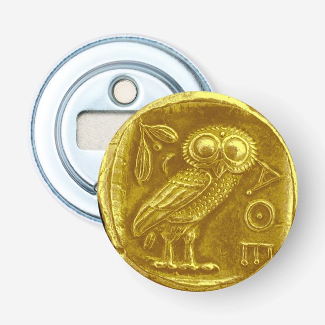DÉCAPSULEUR ANTIQUE OWL GOLD COIN (Devant)