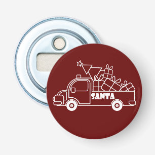 Décapsuleur Aperçu camion de Noël Père Noël vue côté voiture