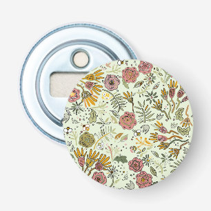 Décapsuleur Aquarelle Florale Fleurs d'abeille Élégante Modern