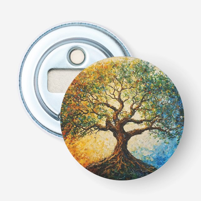 Décapsuleur Arbre de connaissances - Peinture à l'huile (Devant)