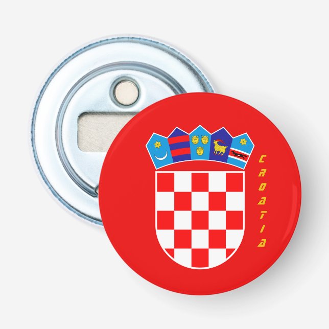 Décapsuleur Armoiries croates, Croatie Partition Bottle Opener (Devant)