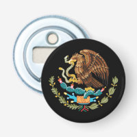 Armoiries du Mexique et de l'aigle mexicain / drap