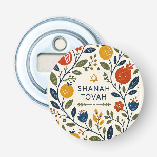 Décapsuleur Art folklorique moderne Shana Tovah botanique