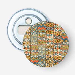 Décapsuleur Art Géométrique Coloré Antique Égyptien Graphique