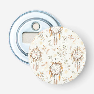 Décapsuleur Attrape-rêves plumes Boho crème