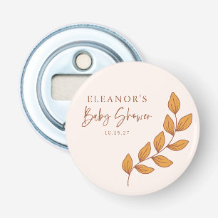 Décapsuleur Baby shower minimaliste Boho Retro Vine Personnali