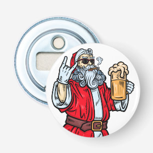 Décapsuleur Bad Père Noël, Rock, Bière et Cigar