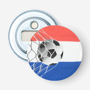 Décapsuleur Bal De Football Sur Drapeau Néerlandais