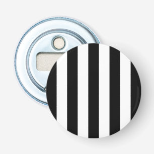 Décapsuleur Bandes noires et blanches, Motif rayé, Lignes