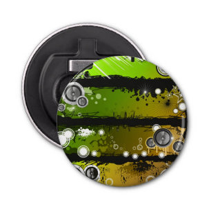 Décapsuleur Bannière grunge de musique de style