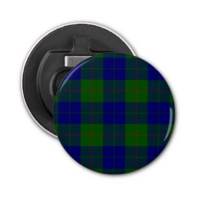 Décapsuleur Barclay tartan bleu vert plaid (Devant)