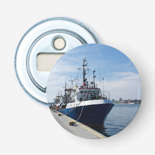 Décapsuleur Bateau de pêche à l'amarrage