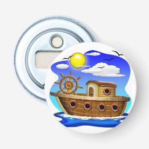 Décapsuleur Bateau de pêche dessin animé