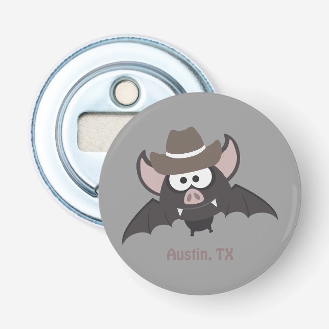 Décapsuleur Batte mignonne de cowboy de bande dessinée (Devant)
