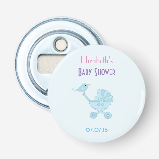Décapsuleur Bébé et maman Bluebirds baby shower Favoriser (Devant)