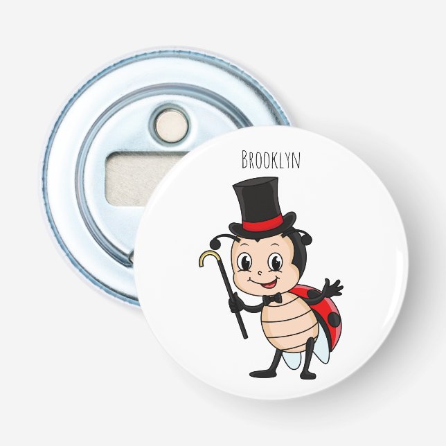 Décapsuleur Bébé mignon avec chapeau et dessin animé de cravat (Devant)