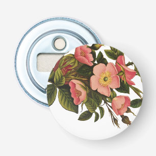 Décapsuleur Belle Botanique rose Rose vintage