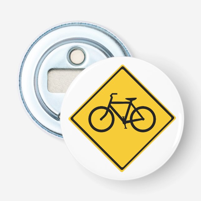 Décapsuleur Bicyclette pour panneau routier (Devant)