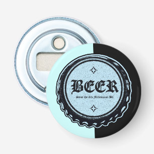Décapsuleur BIÈRE - Casquette de bouteille Bleu et Noir