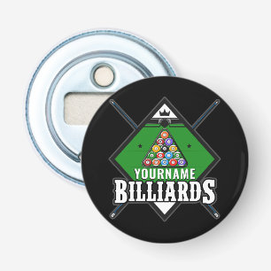 Décapsuleur Billard personnalisé NOM Cue Rack Pool Room