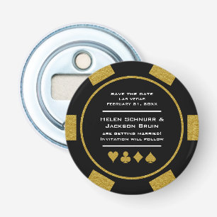 Décapsuleur Black Gold Vegas Casino Poker Chip Enregistrer La 